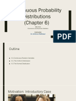 CH6 - Continuous Probability Distributions