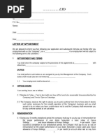 Employment - Employment Contract (Textile)