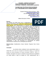 O NEOLIBERALISMO NAS POLITICAS EDUCACIONAIS BRASILEIRAS Res