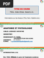 Cours Anatomie Et Physiologie