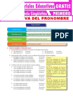 Normativa Del Pronombre para Primer Grado de Secundaria