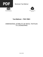 TWC-TM031 Dimensional Stability of Wool Textiles After Laundering 2010