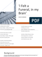 I Felt A Funeral, in My Brain