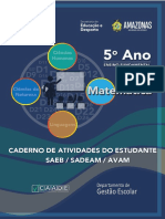 Estudante - Caderno de Atividades - Matemática - 5º Ano