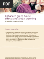 Enhanced Green House Effect and Global Warming