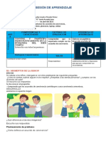 SESIÓN DE APRENDIZAJE TUTORIA - 4 - Repetamos Los Acuerdo