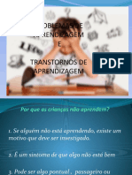 Transtornos de Aprendizagem e Dificuldades de Aprendizagem