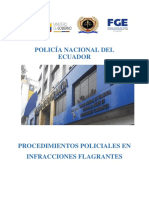 Libro de Procedimientos Policiales en Infracciones Flagrantes