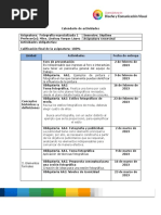 Calendario de Fotografía Especializada 2023-2