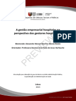 Preview: A Gestão Empresarial Hospitalar Na Perspectiva Dos Gestores Hospitalares