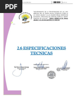 Especificaciones Tecnicas