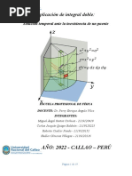 Cálculo II - Aplicación de Integral Doble