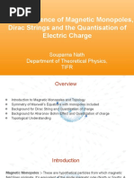 On The Existence of Magnetic Monopoles, Dirac Strings and The Quantisation of Electric Charge