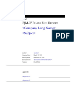 PJM07 Phase End Report