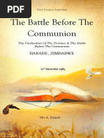 The Battle Before The Communion: Harare, Zimbabwe