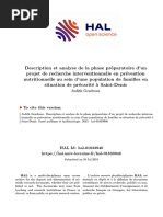 Description Et Analyse de La Prepation de Recherche