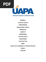 Tarea #5 Filosofia General