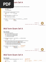 Math 237 Mid Term Exam Set A