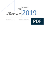 Informe Del Test Autoestima 25