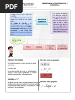 Medidas Descriptivas - Medidas de Dispersión