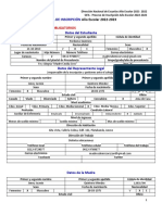 Ficha INSCRIPCION y AUTORIZACION Año Escolar 22-23