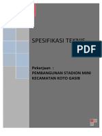 Spesifikasi Teknis Lap. Koto Gasib