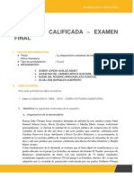 EF - La Disposición Unilateral de Bienes Sociales y El VIII Pleno Casatorio - GRUPO2