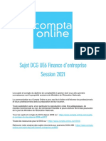 Sujet 2021 DCG Ue6 Finance D Entreprise VF