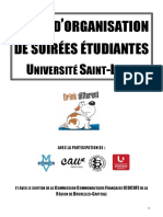 Exemple de Guide D Organisation de Soirees - Universite Saint-Louis