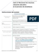 Examen - (AAB01) Cuestionario 2 - Reconoce Los Recursos Didácticos y La Evaluación Educativa Imprescindibles en El Proceso de Enseñanza-Aprendizaje