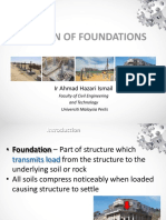 Design of Foundations