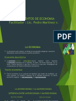 Fundamentos de Economia Facilitador: Lic. Pedro Martinez V