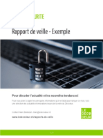 Exemple Rapport de Veille Cyber Sécurité MMAA