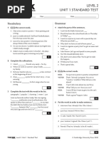 Thk2e BrE L2 Unit Test Standard 1