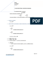 Taller 12 Teoría Del Consumidor-Función de Demanda