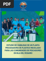 Estudio de Viabilidad de Un Planta Procesadora de Plástico Reciclado para Las Comunidades de Pescadores en Isla Del Rosario