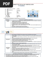 4° Plan Curricular Anual Comunicacion