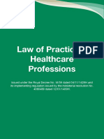 Law of Practicing Healthcare Professions