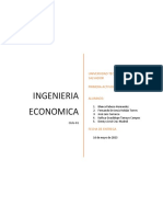 Ingenieria Economica - Evaluación No. 1