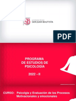 Tema N°10 - Psicologia y Evaluación de Los Procesos Motivacionales y Emocionales - Upsjb