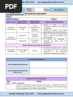 03 Octubre - Mi Nombre Es Importante