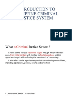 Introduction To Philippine Criminal Justice System