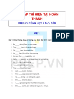 Bài Tập Thì Hiện Tại Hoàn Thành: Prep.Vn Tổng Hợp + Sưu Tầm