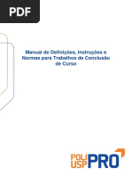 Manual de Definições, Instruções e Normas para Trabalhos de Conclusão de Curso