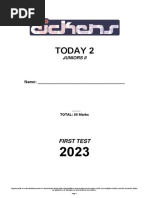 J2 - Today 2 - Test 1 - 2023