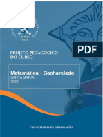 Novo PPC Curso de Bacharelado em MTM 2023 UFSM