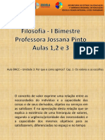 Aula 1, 2 e 3 Filosofia 3 Ano