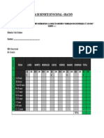 Hoja de Reporte Devocional