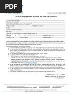 Acte Engagement Paiement Frais de Scolarité