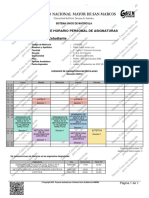 Reporte Alumno Horario Asignaturas